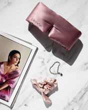 Load image into Gallery viewer, DROWSY SILK SLEEP MASK - DAMASK ROSE
