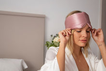 Load image into Gallery viewer, DROWSY SILK SLEEP MASK - DAMASK ROSE